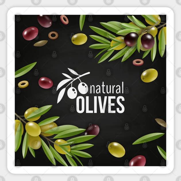 Natural Olives oil blackboard Sticker by GreekTavern